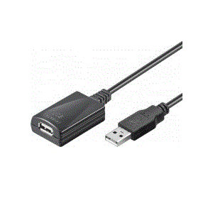 USB 2.0 Booster Forl�nger - 5 Meter