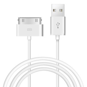 USB A Hun til Apple, 1 Meter, Hvid