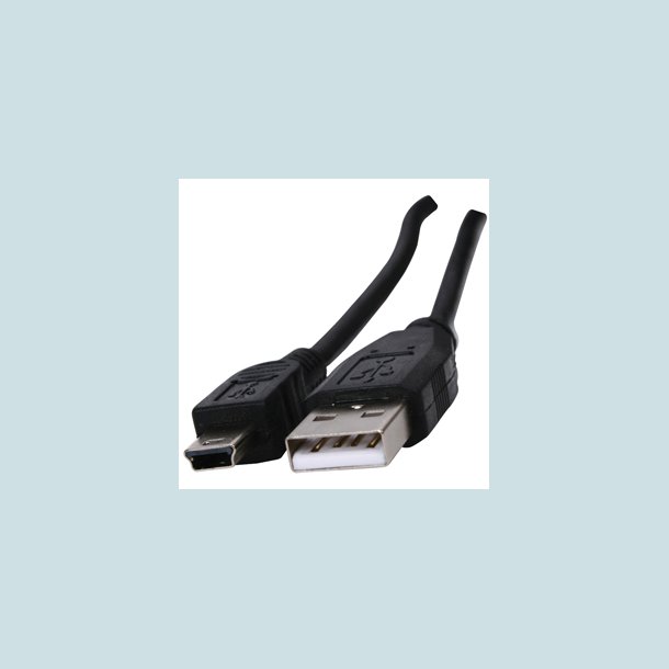 USB A Han til Mini, Sort, 3 meter